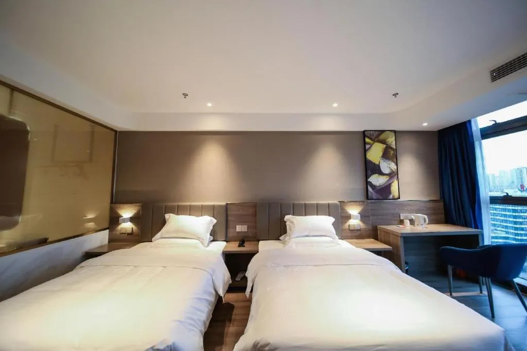 Bed in 7 Days Premium Hotel Chongqing Jiangbei International Airport Terminal 3
