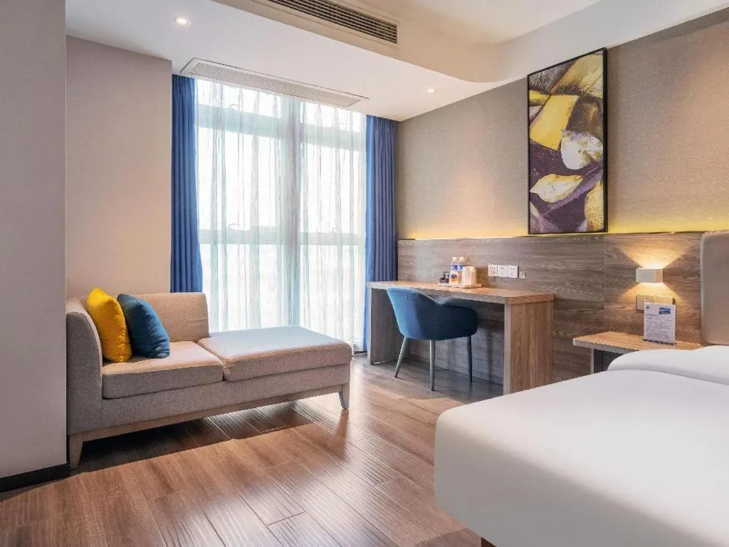 Bed in 7 Days Premium Hotel Chongqing Jiangbei International Airport Terminal 3