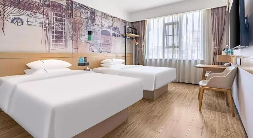 Bed in City Comfort Inn Kunming Xi'an Kang Road