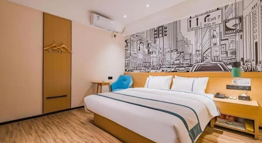 Bed in City Comfort Inn Kunming Xi'an Kang Road