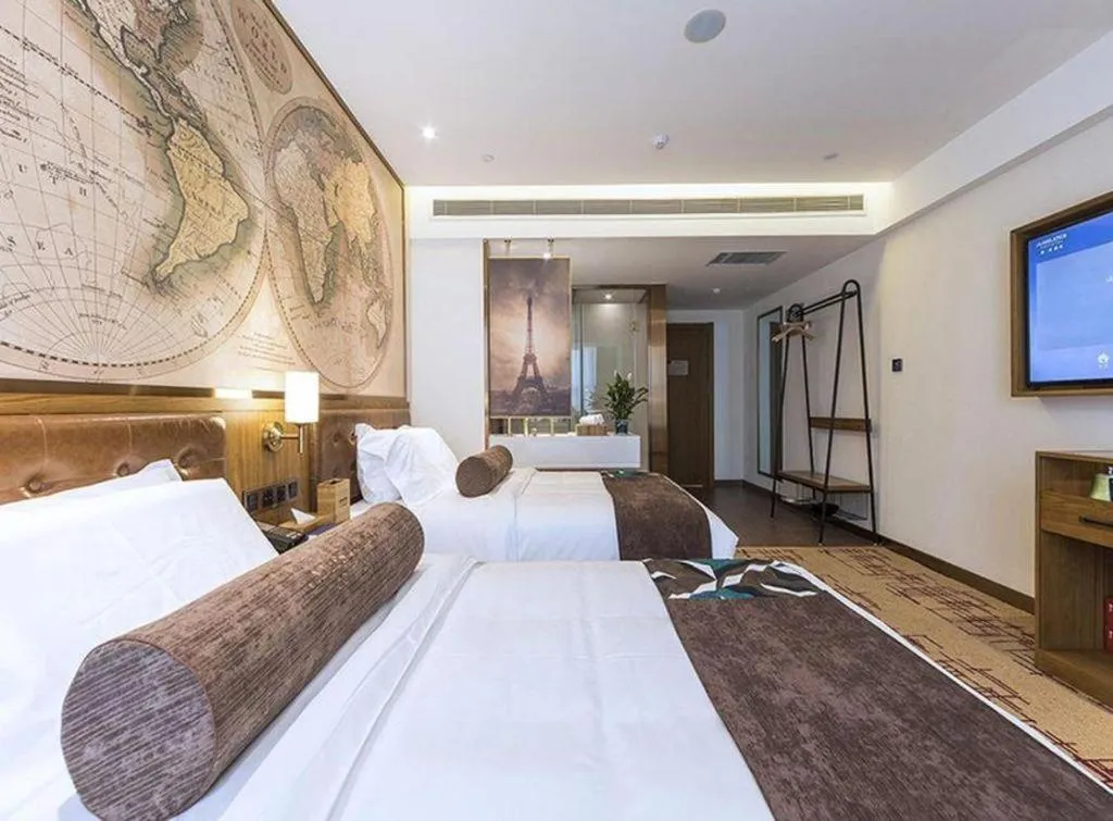 Bed in James Joyce Coffetel Zhengzhou Beilong Wetland Park