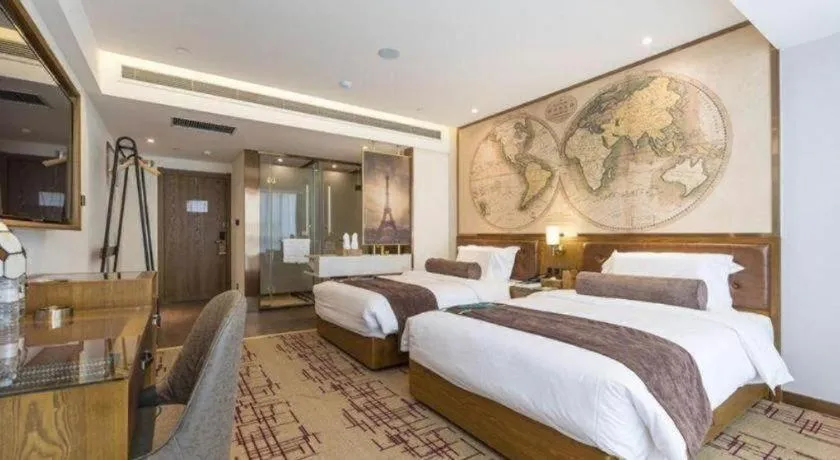 Bed in James Joyce Coffetel Zhengzhou Beilong Wetland Park