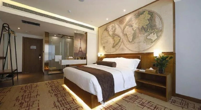 Bed in James Joyce Coffetel Zhengzhou Beilong Wetland Park