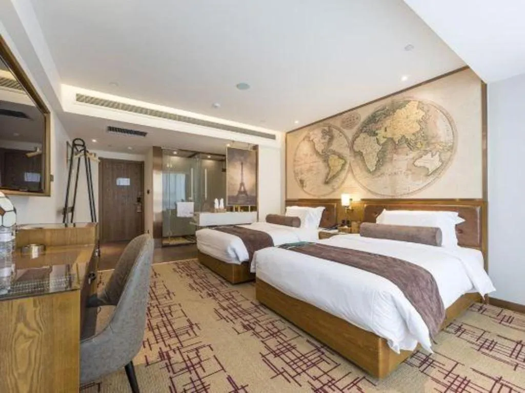 Bed in James Joyce Coffetel Zhengzhou Beilong Wetland Park