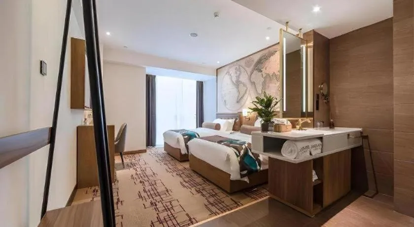 Bed in James Joyce Coffetel Zhengzhou Beilong Wetland Park