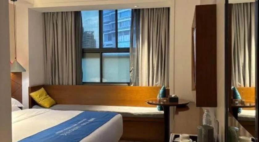 Bed in Borrman Hotel Guangzhou Southern Hospital Meihuayuan Metro Station