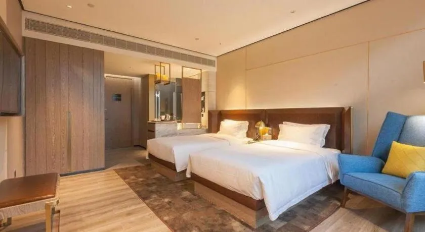 Bed in Echarm Plus Hotel Wuhan Wenhua Boulevard Dahualing Subway Statiom