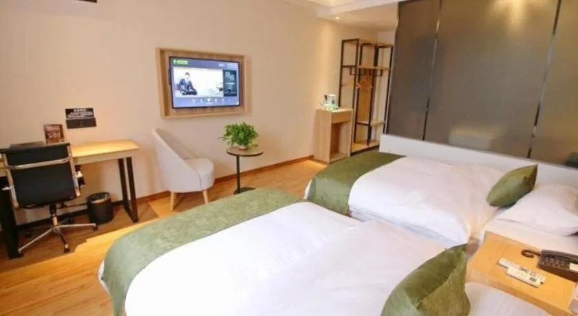 Bed in Green Tree Inn Jiangsu Changshu Southeast Yuyue Square