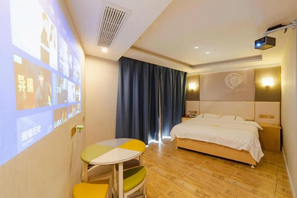 Bed in Shell Hotel Jiangsu Kunshan Lujia Town Youyi Road