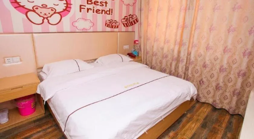 Bed in Shell Hotel Jiangsu Kunshan Lujia Town Youyi Road