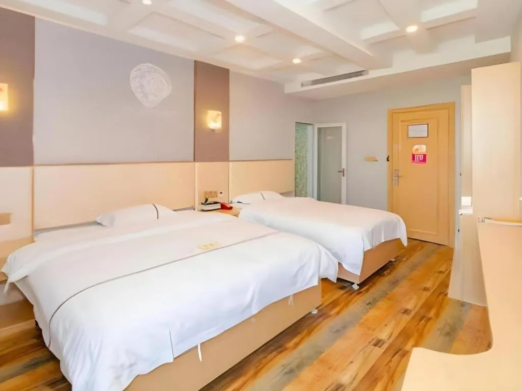 Bed in Shell Hotel Jiangsu Kunshan Lujia Town Youyi Road