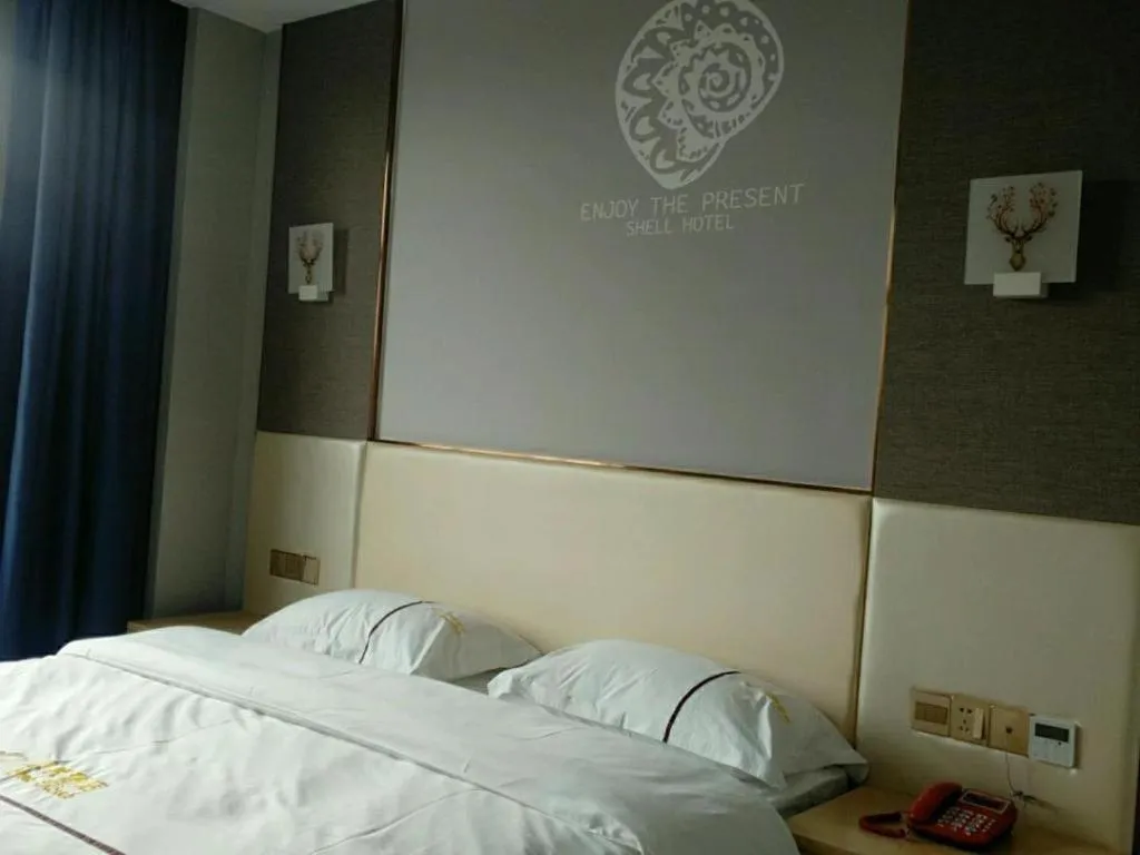 Bed in Shell Hotel Jiangsu Kunshan Lujia Town Youyi Road
