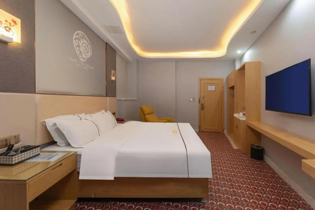 Bed in Shell Hotel Jiangsu Kunshan Lujia Town Youyi Road
