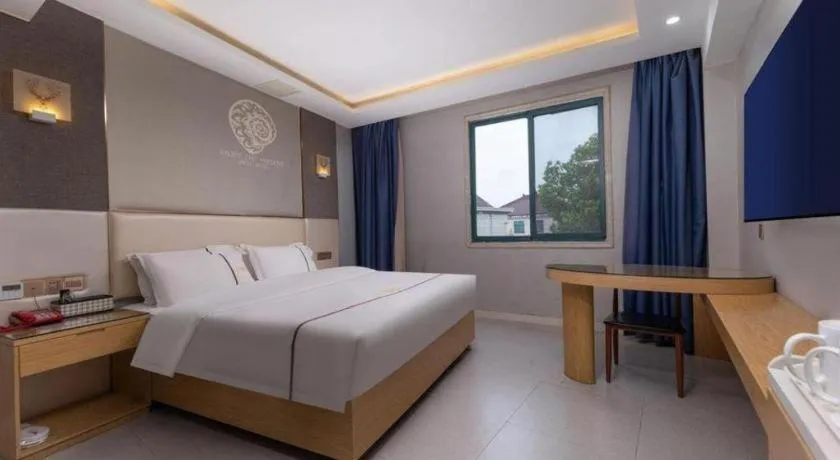 Bed in Shell Hotel Jiangsu Kunshan Lujia Town Youyi Road