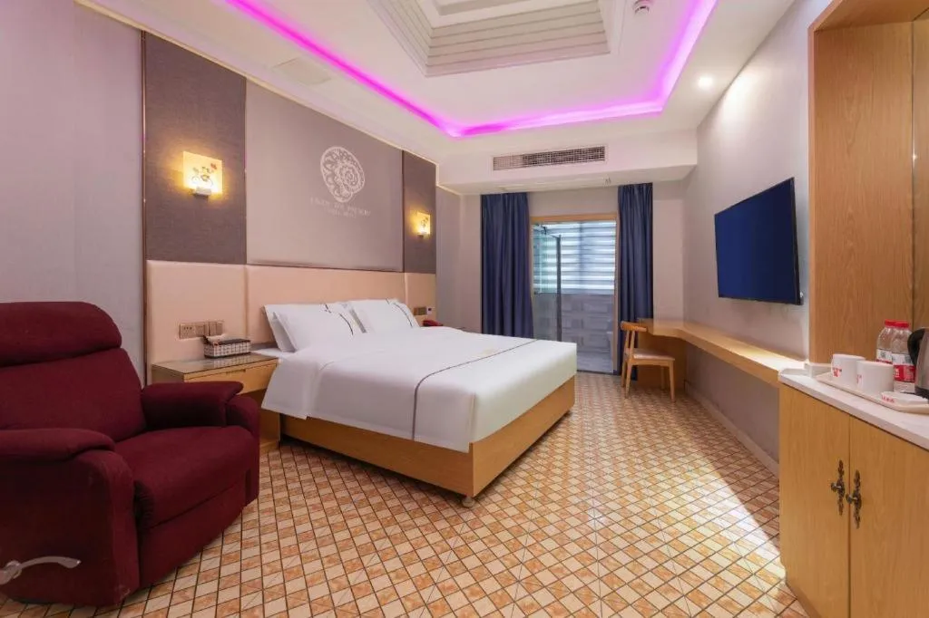 Bed in Shell Hotel Jiangsu Kunshan Lujia Town Youyi Road