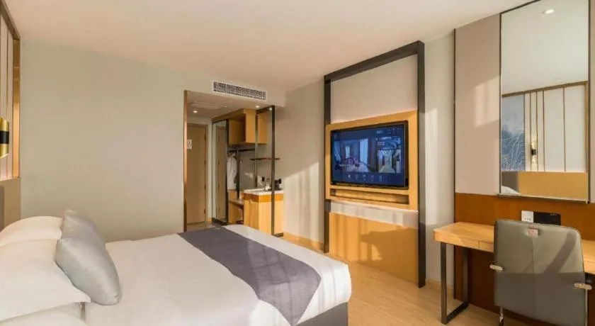 Bed in GreenTree Eastern Hotel Tianjin Dongli Development Zone Xinli Metro Station