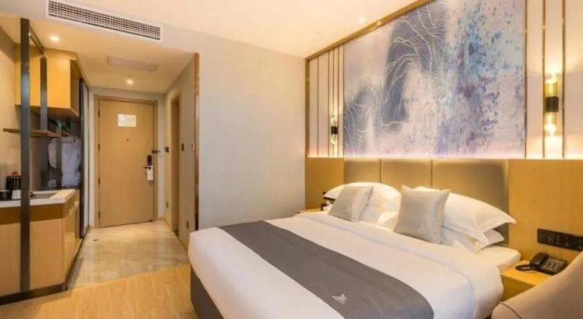 Bed in GreenTree Eastern Hotel Tianjin Dongli Development Zone Xinli Metro Station