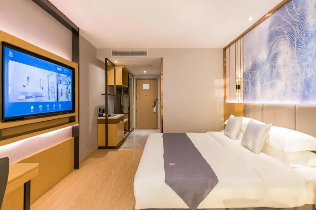 Bed in GreenTree Eastern Hotel Tianjin Dongli Development Zone Xinli Metro Station