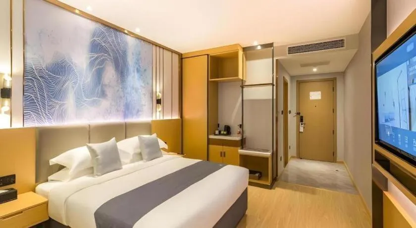 Bed in GreenTree Eastern Hotel Tianjin Dongli Development Zone Xinli Metro Station