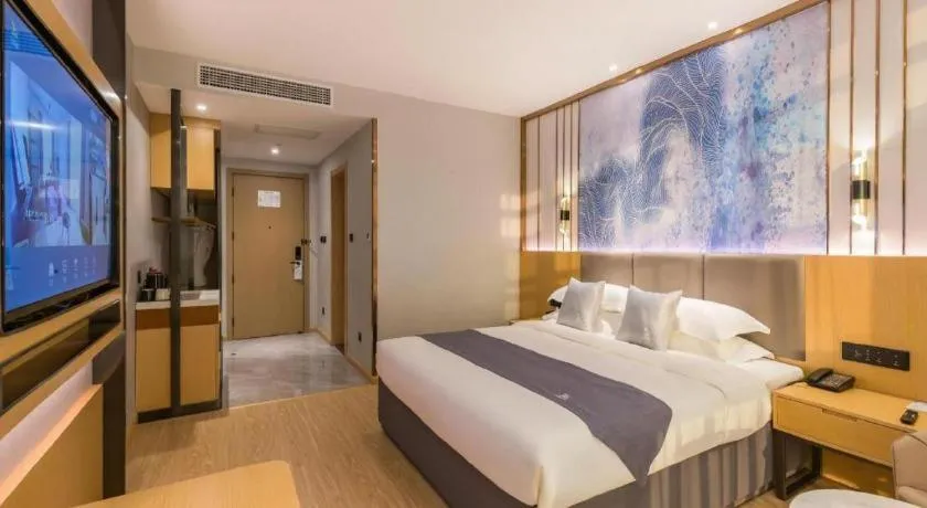 Bed in GreenTree Eastern Hotel Tianjin Dongli Development Zone Xinli Metro Station