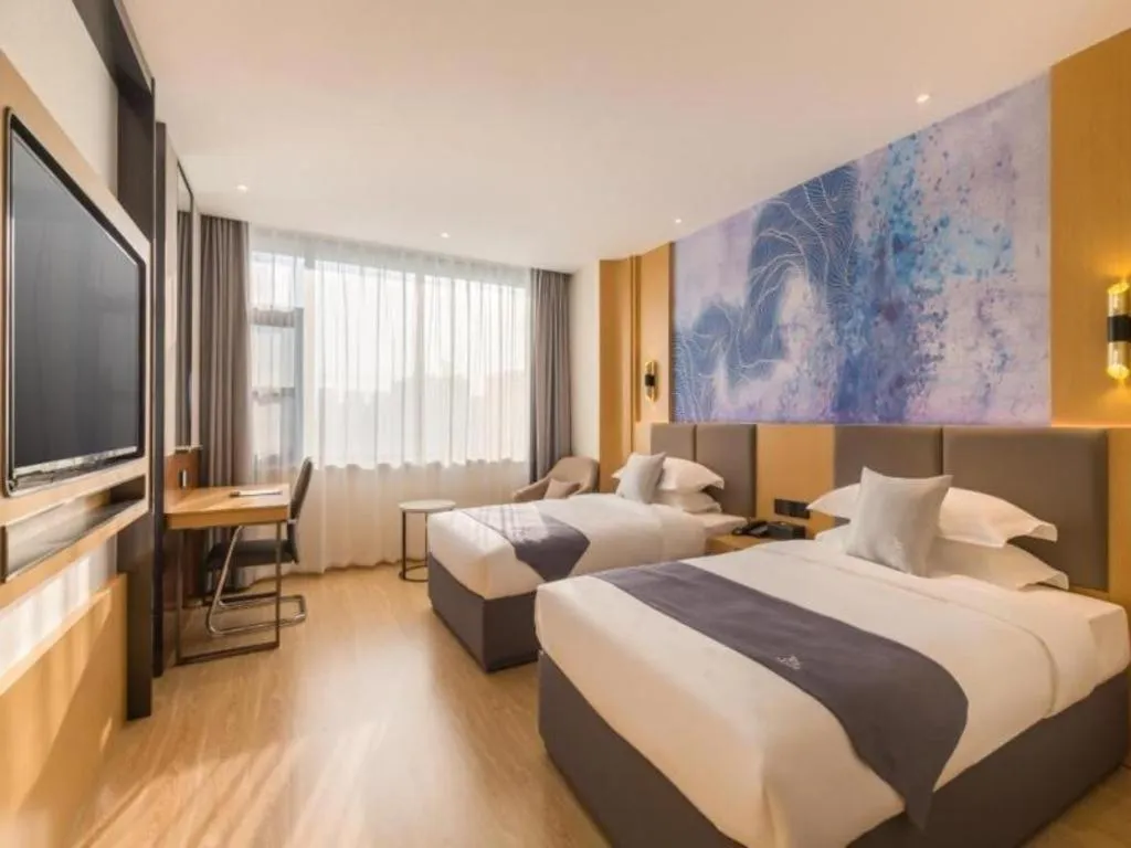 Bed in GreenTree Eastern Hotel Tianjin Dongli Development Zone Xinli Metro Station