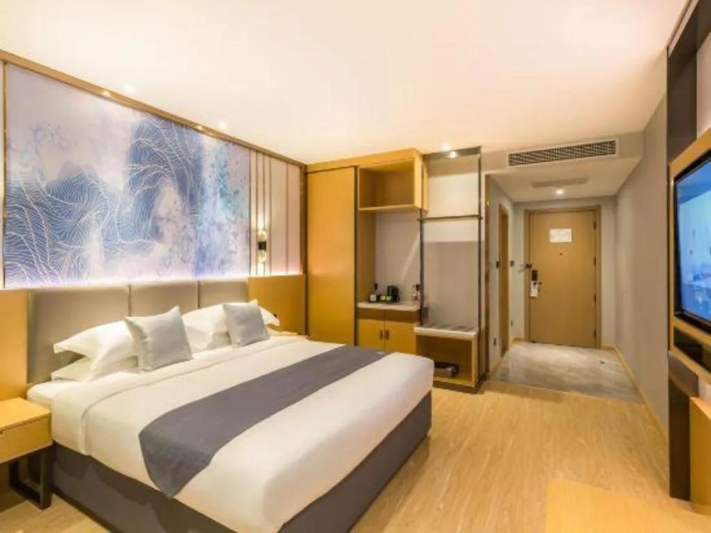 Bed in GreenTree Eastern Hotel Tianjin Dongli Development Zone Xinli Metro Station