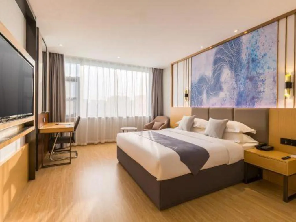 Bed in GreenTree Eastern Hotel Tianjin Dongli Development Zone Xinli Metro Station