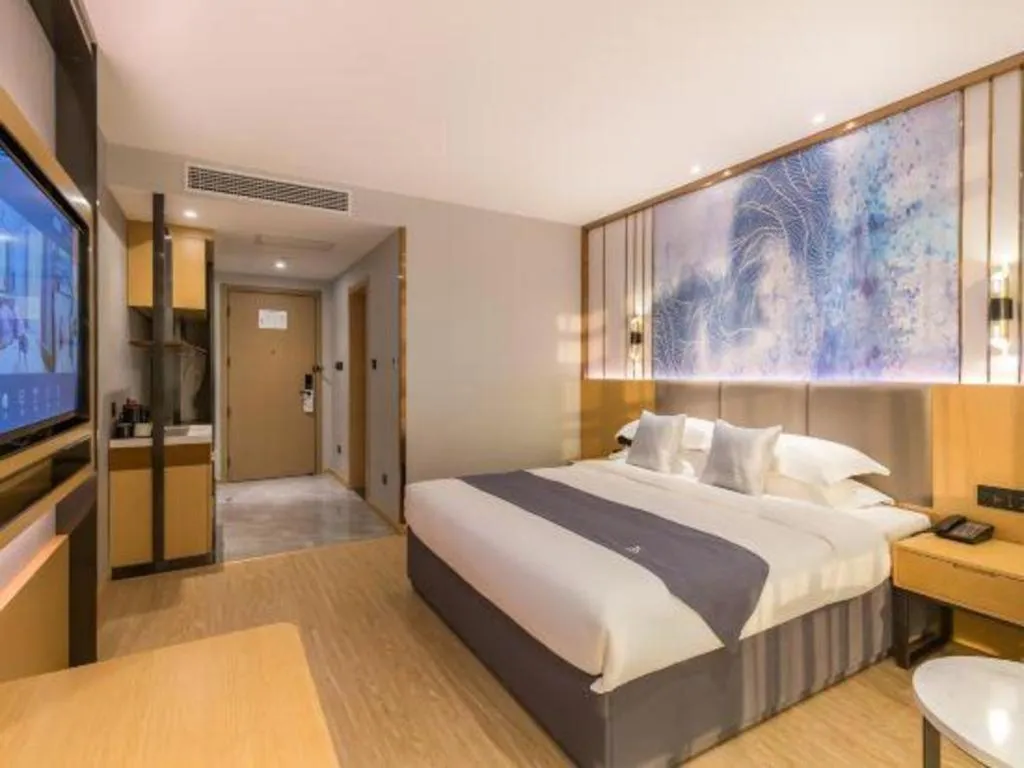Bed in GreenTree Eastern Hotel Tianjin Dongli Development Zone Xinli Metro Station