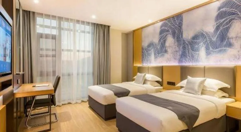 Bed in GreenTree Eastern Hotel Tianjin Dongli Development Zone Xinli Metro Station