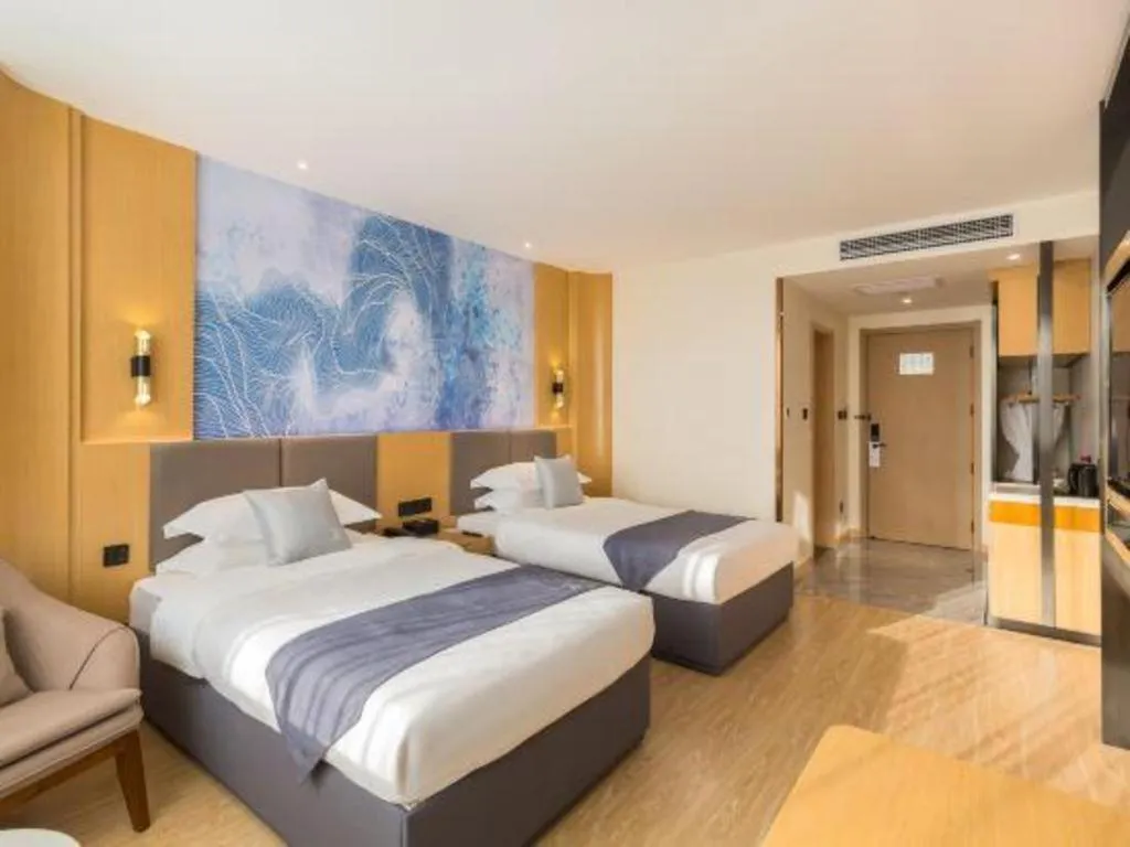 Bed in GreenTree Eastern Hotel Tianjin Dongli Development Zone Xinli Metro Station