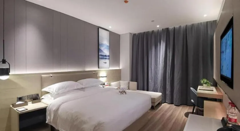 Bed in VX Hotel Hubei Wuhan Hongshan District 1st Guanggu Road