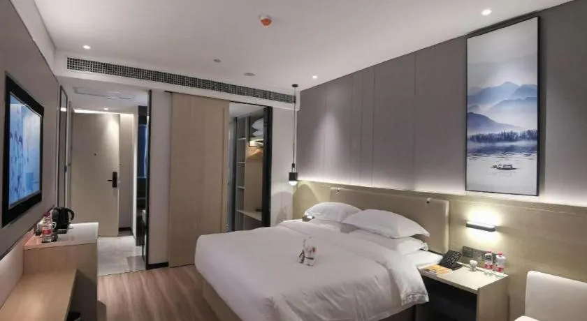 Bed in VX Hotel Hubei Wuhan Hongshan District 1st Guanggu Road