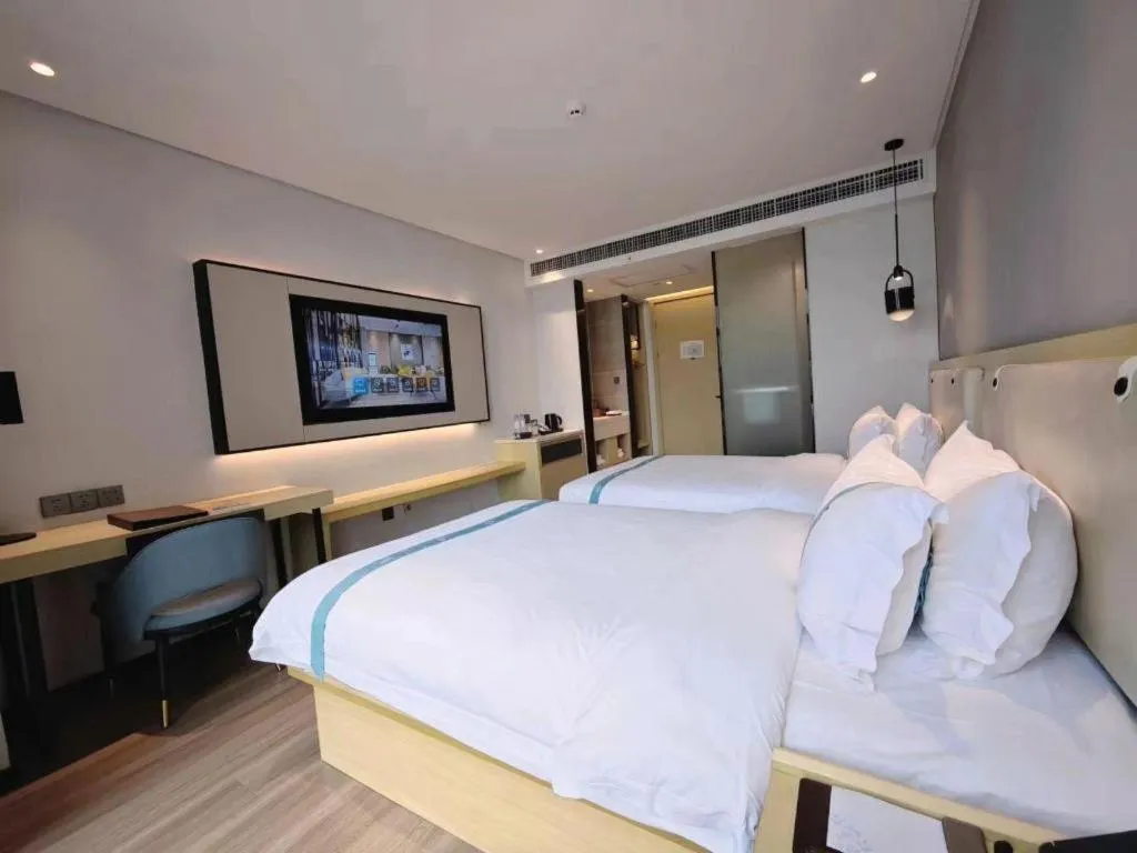 Bed in VX Hotel Hubei Wuhan Hongshan District 1st Guanggu Road