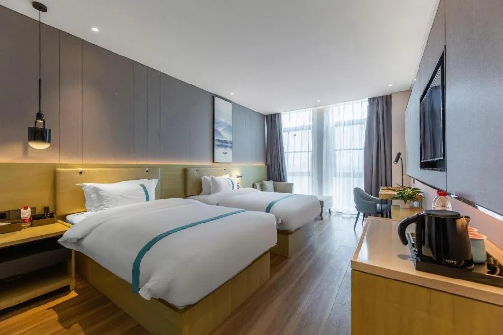 Bed in VX Hotel Hubei Wuhan Hongshan District 1st Guanggu Road