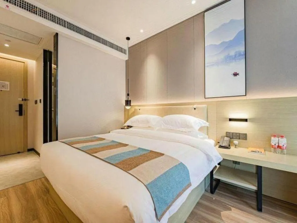 Bed in VX Hotel Hubei Wuhan Hongshan District 1st Guanggu Road