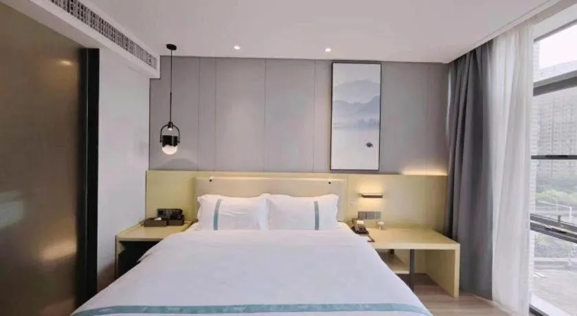 Bed in VX Hotel Hubei Wuhan Hongshan District 1st Guanggu Road