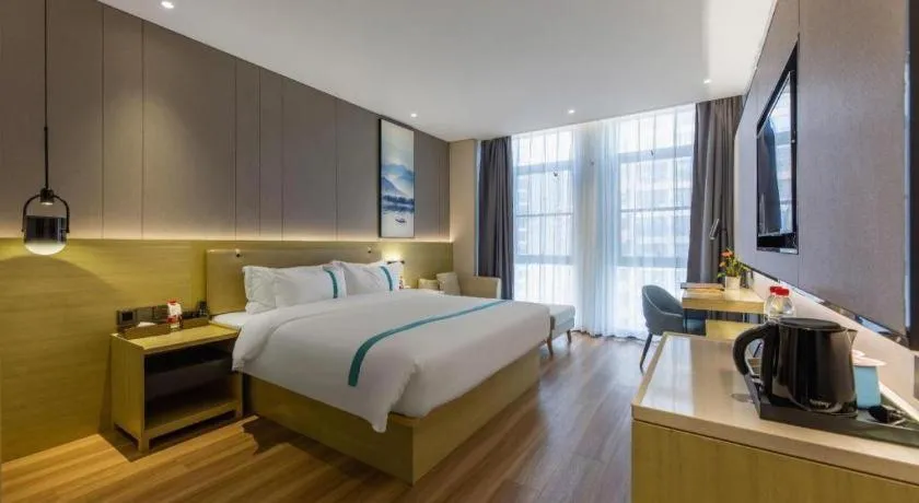 Bed in VX Hotel Hubei Wuhan Hongshan District 1st Guanggu Road