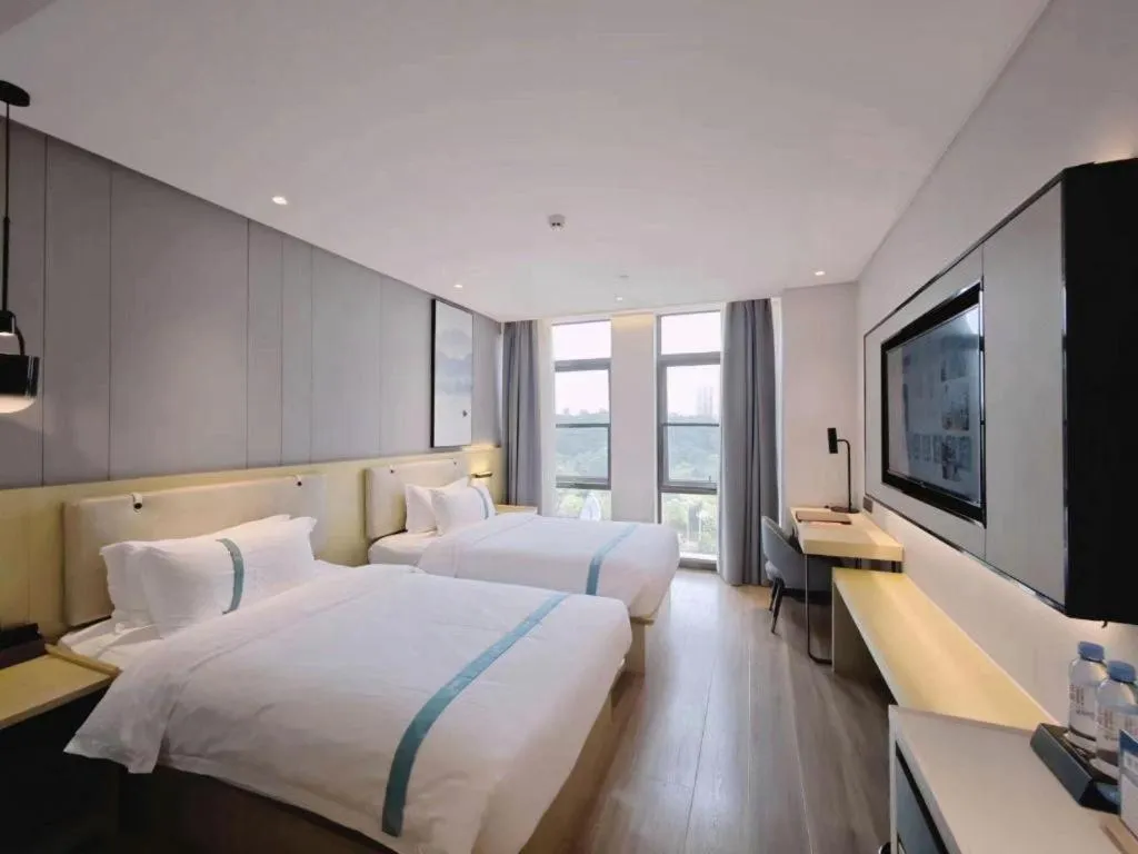 Bed in VX Hotel Hubei Wuhan Hongshan District 1st Guanggu Road