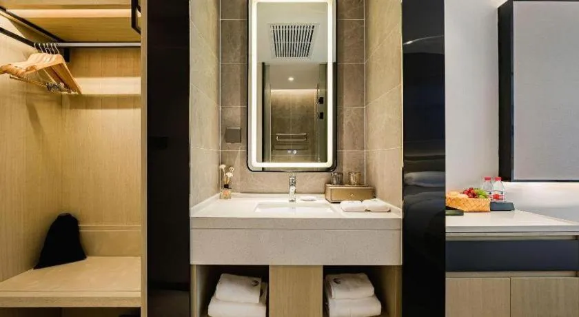 Bed in VX Hotel Hubei Wuhan Hongshan District 1st Guanggu Road