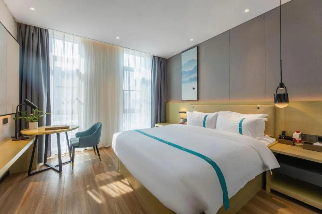 Bed in VX Hotel Hubei Wuhan Hongshan District 1st Guanggu Road