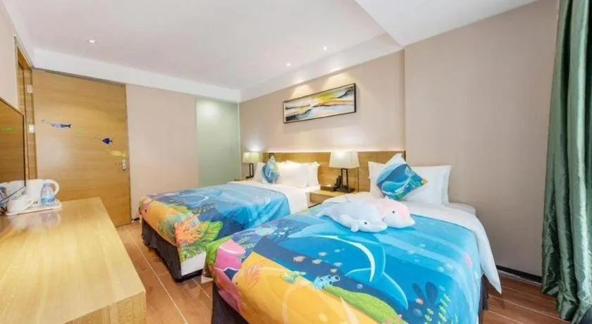 Bed in GreenTree Alliance Hotel Shenzhen Yantian District Dameisha