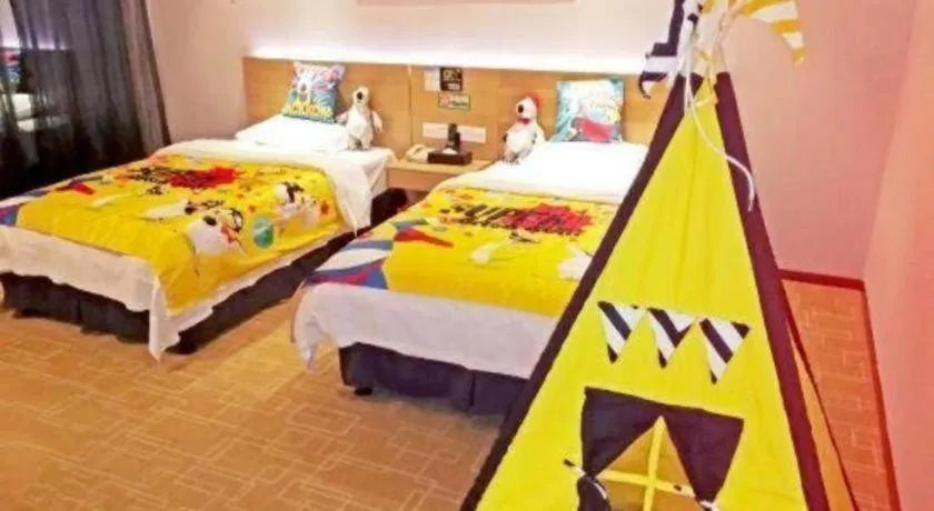 Bed in GreenTree Alliance Hotel Shenzhen Yantian District Dameisha