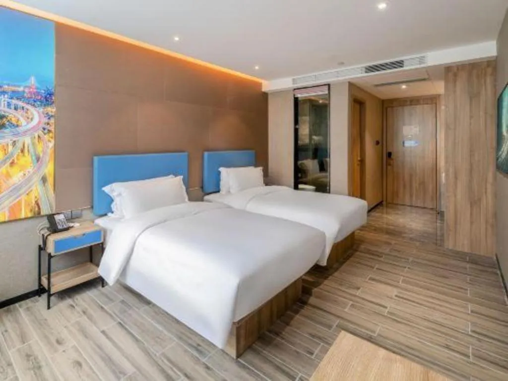 Bed in GreenTree Alliance Hotel Shenzhen Nanshan District Technology Park Songpingshan