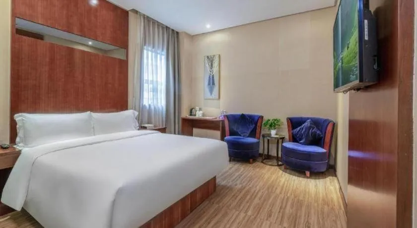 Bed in GreenTree Alliance Hotel Shenzhen Nanshan District Technology Park Songpingshan