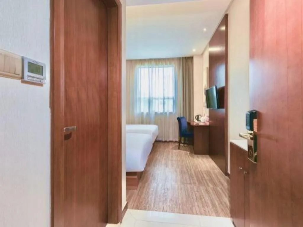Bed in GreenTree Alliance Hotel Shenzhen Nanshan District Technology Park Songpingshan