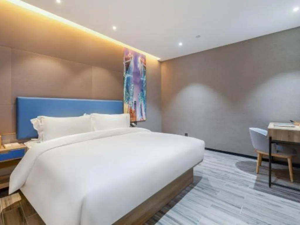 Bed in GreenTree Alliance Hotel Shenzhen Nanshan District Technology Park Songpingshan