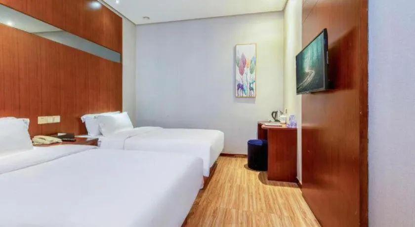 Bed in GreenTree Alliance Hotel Shenzhen Nanshan District Technology Park Songpingshan