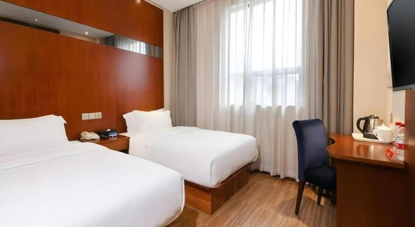 Bed in GreenTree Alliance Hotel Shenzhen Nanshan District Technology Park Songpingshan