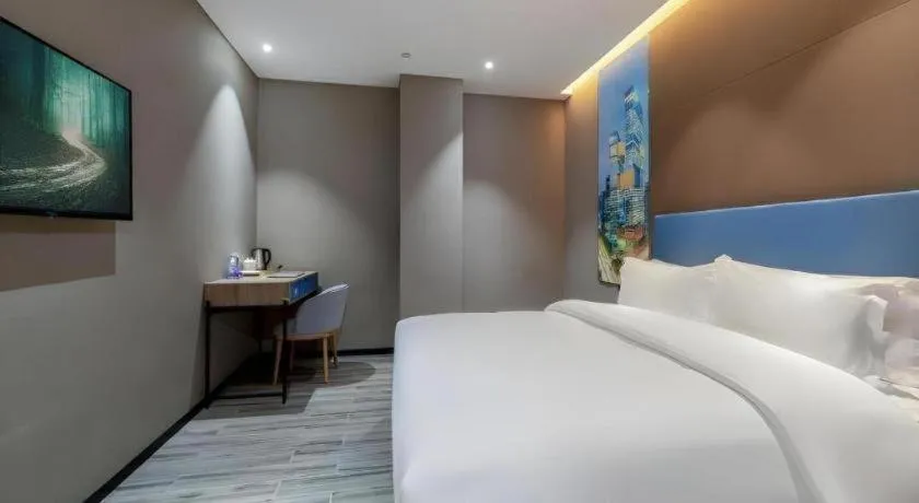 Bed in GreenTree Alliance Hotel Shenzhen Nanshan District Technology Park Songpingshan