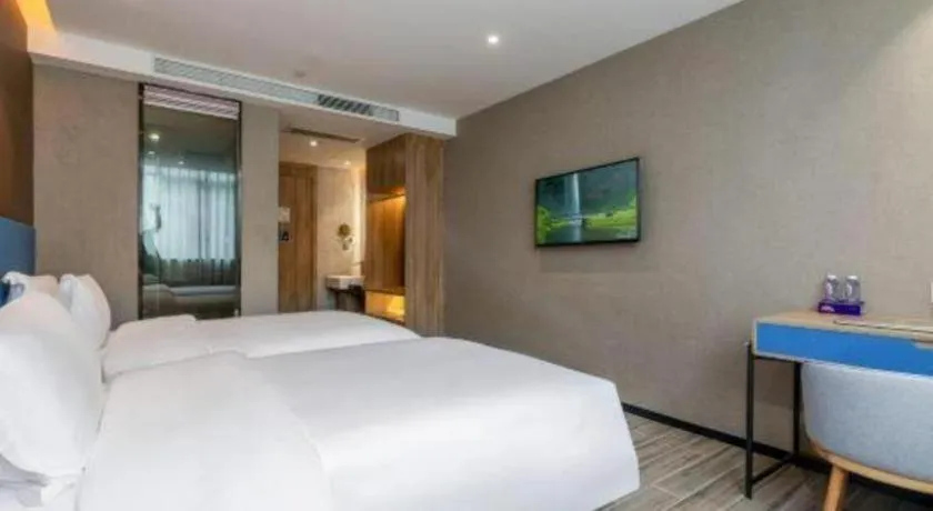 Bed in GreenTree Alliance Hotel Shenzhen Nanshan District Technology Park Songpingshan